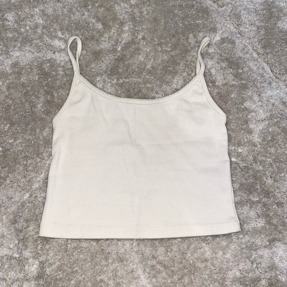 Brandy Melville cream crop top!! Size xs/s